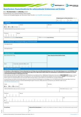 Bestellschein für das Deutschlandticket für Schulen (nicht-anspruchsberechtigte Schüler)