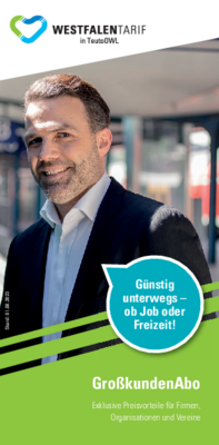 Flyer für ein Großkunden-Abo