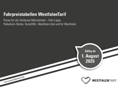 Preistabelle vom WestfalenTarif