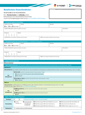 Bestellschein Deutschlandticket